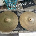 Selling with online payment: Vintage 70s Zildjian 14" hi-hat cymbals