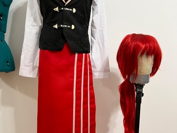 Selling with online payment: KFC Diluc Cosplay + Wig