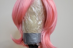 Selling with online payment: Medium Length Pink Wig