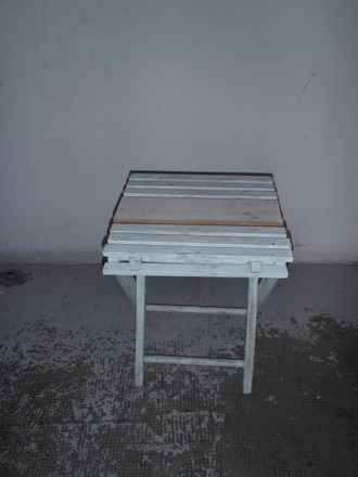 Très belle table bois et métal 