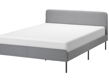 Myydään: (Reserved) IKEA SLATTUM Upholstered bed frame 140 x 200 cm