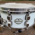 Selling with online payment: Tama Starclassic Maple 5x 14 snare white piano finish/pewter hdwr