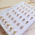 Buy Now: 72PCS Zircon gold plated fashion ring