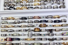Comprar ahora: 100PCS Mixed fashion titanium steel men's rings
