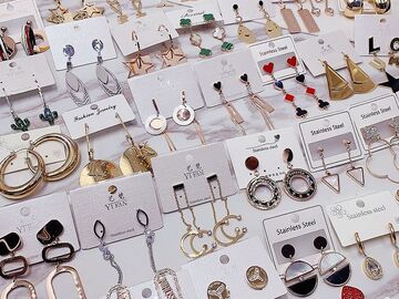 Comprar ahora: 100pairs Titanium steel long tassel earrings