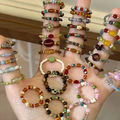 Comprar ahora: 96pcs - Assorted Colorful Crystal Beading Rings