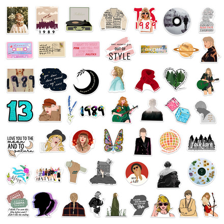 2000pcs - Mixed lot Taylor swift sticker waterproof sticker