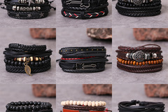 Buy Now: 45pcs - Retro multi -layer adjustable beaded men's bracelet
