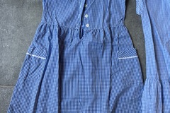 FREE: Blue / White School Summer Dresses - Age 9 & 10