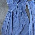 FREE: Blue / White School Summer Dresses - Age 9 & 10