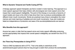 Digital Resource: Motor Speech (DTTC) Home Program