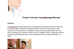 Digital Resource: Circumlaryngeal Massage(CLM) Handout