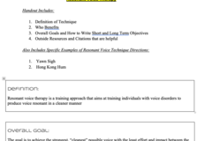 Digital Resource: Resonant Voice Therapy Training and Techniques