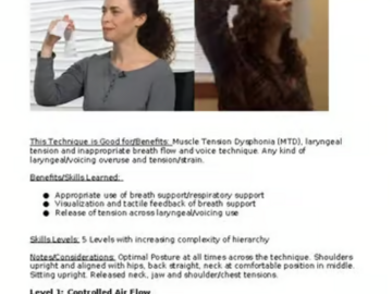 Digital Resource: Stretch and Flow Phonation Voice Technique