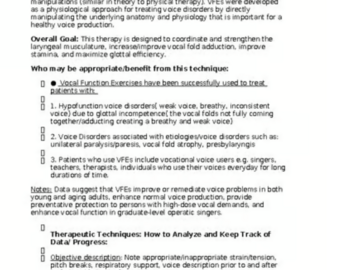 Digital Resource: Vocal Function Exercises(VFE) Voice Technique Handout and Chartin