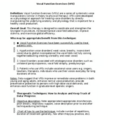 Digital Resource: Vocal Function Exercises(VFE) Voice Technique Handout and Chartin