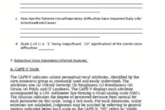 Digital Resource: Voice/Respiratory Evaluation/Assessment/Analysis Template