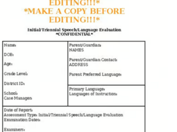 Digital Resource: Neurodiversity and Disability Affirming IEP Template