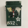  : HK Letter Box in green vintage