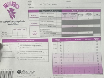Digital Resource: PLS 4 Protocols 