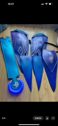 Overwatch Atlantic Mercy full set glowing cosplay 
