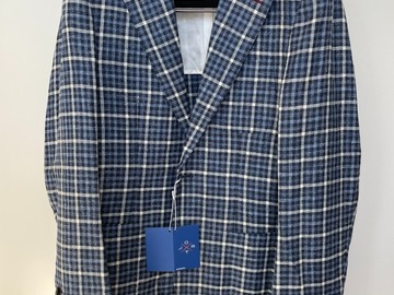 Selling with online payment: [EU] NWT Suitsupply blue checked Jort jacket, size 36R