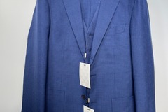 Selling with online payment: [EU] NWT Suitsupply mid blue puppytooth 3pc suit, size 36R