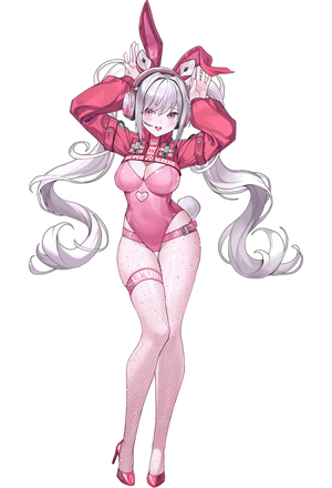 Alice Nikke Sexy Lingerie Bunny Costume Bodysuit and Jacket 