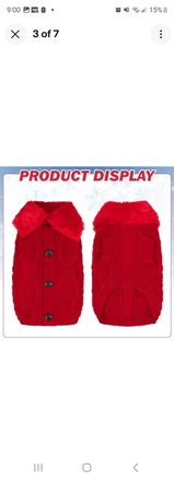 KOOLTAIL Dog Sweater Knit Turtleneck Cold Weather Extra Fleece Do