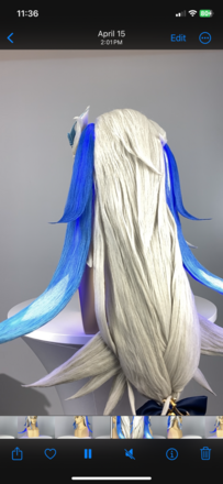 Neuvillette glowing wig