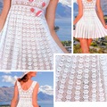 Vente au détail: Modèle chic robe dentelle au crochet coton blanc ,format PDF 