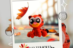 Productos: Llavero tejido de Garfield 