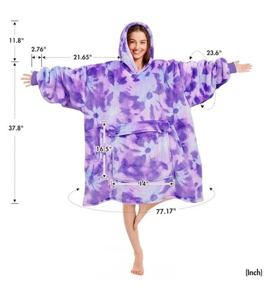 Blanket Hoodie women & Man,Premium Sherpa Fleece Oversized Hoodie