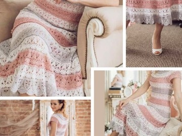 Sale retail: Modèle Robe dentelle au crochet,format PDF 
