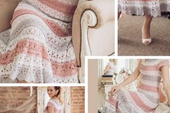 Vente au détail: Modèle Robe dentelle au crochet,format PDF 
