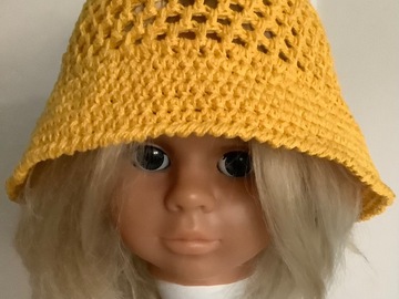 Vente au détail: Modèle unique.Bob panama au crochet,fait main coton 100%