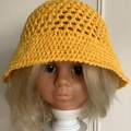 Vente au détail: Modèle unique.Bob panama au crochet,fait main coton 100%