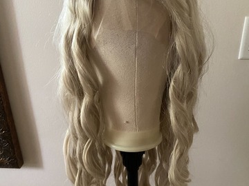 Selling with online payment: WigisFashion Silver Blonde Lacefront Wig