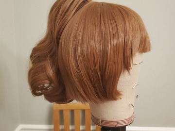 Selling with online payment: Brownish Short Wig+Ponytail