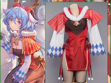 Selling with online payment: Uwowo Ganyu [Christmas ver] Genshin Impact Holiday Cosplay