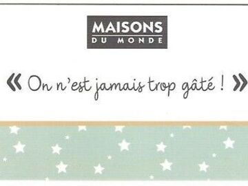 Vente: e-Carte cadeau Maisons Du Monde (200€)