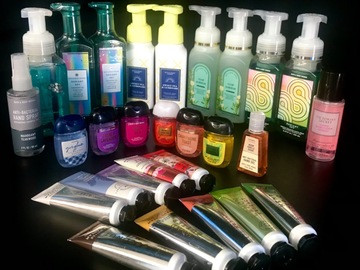 Bulk Lots: 27 pc hand cream soap sanitizer B&BW 
