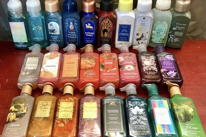 27 pc hand cream soap sanitizer B&BW 