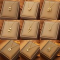 Bulk Lots: 50pcs- Light luxury versatile clavicle chain 18k women's necklace