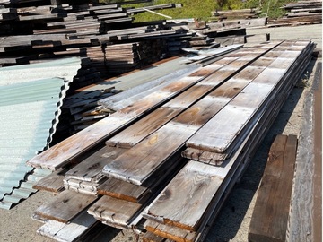 Selling: 1” x 8” Reclaimed Tongue and Groove Redwood Boards