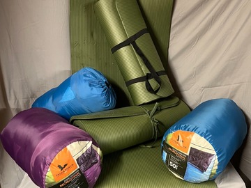 Renting out with online payment: Sleeping Set: (3) Sleeping Bags & (3) Sleeping Mats
