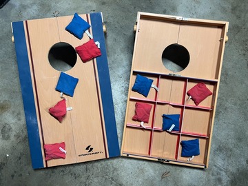 Renting out with online payment: Mini Cornhole & Tic-Tac-Toe