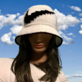 Vente au détail: Bob panama au crochet fait main,acrylique,pour femme,homme 