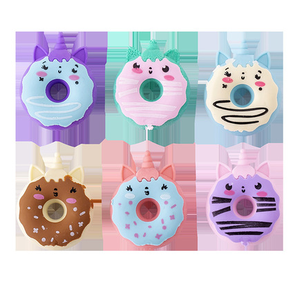 100pcs donut unicorn cute cartoon eraser