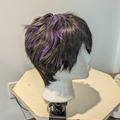 Selling with online payment: Black and Purple Pixie Cut Wig